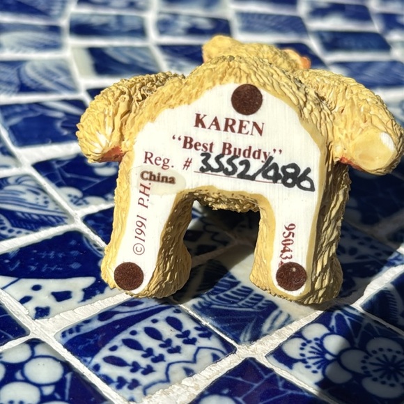 Cherished Teddies Best Buddy Karen 1992 Collectible Enesco - Picture 7 of 8